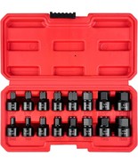 6-Piece Low Profile Hex Bit Socket Set 3/8-Inch Drive Cr-Mo Steel SAE/Me... - $28.99