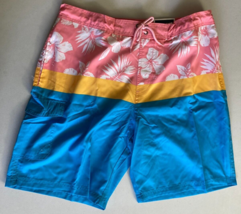 Club Room Men's Colorblocked 9" Quick Dry Swim Trunks Multicolor-Large 3... - $7.97