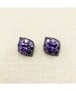 Purple Cubic Zirconia Women Earrings - $14.73 CAD