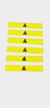 Fanuc A370- 3031- 0004 Adhesive Yellow Caution/Arrow Labels Lot of 6 - $10.00
