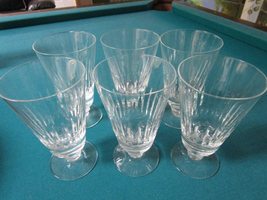 Compatible with Fostoria 6 crystal goblets/ice tea cups, very good condition, 6  - £42.92 GBP