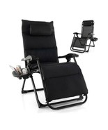 Black Zero Gravity Adjustable Lounge Chair Removable Cushion Cup Holder ... - $3,897.51 MXN