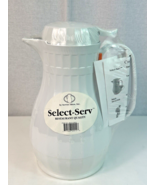 NEW Select Serv 44oz Insulated White Coffee Carafe Server Pitcher 7191 NEW - £11.62 GBP