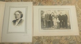 Harry Weston Carpenter &amp; Miriam Roby (2) Cabinet Photos - Milford, NH - £27.51 GBP