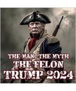 Convicted Felon Trump 2024 USA Trump with Hat MAGA Trump Felon Sticker o... - $6.93+