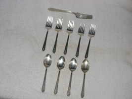 Antique 10 Pcs. Flatware 1847 Rogers Brothers Silver Plated - £19.78 GBP