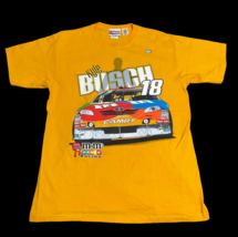 Chase Authentics Shirt Mens Yellow Kyle Busch #18 M&amp;MS Joe Gibbs Racing ... - €17,11 EUR