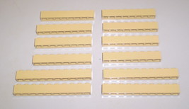 12 Used Lego 1 x 8 - 1 x 10 Tan Bricks 3008 - 6111 - £7.95 GBP