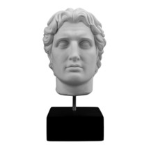 Alexander the Great Macedonian King Bust Head Sculpture Statue 10 in - £68.29 GBP