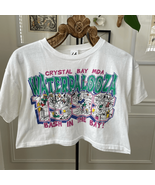 Vintage 90s 98 LA T Crystal Bay MDA Waterpalooza Cropped Tshirt OS S M L - $32.51 CAD
