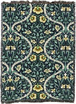 Daffodil Spruce Blanket Xl By William Morris - Arts And Crafts - Tapestr... - $116.98