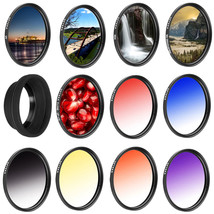 Opteka 62mm 9PC Color Set + 5PC Filter Kit for Sony E 18-200mm f/3.5-6.3... - £58.18 GBP