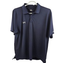 Under Armour Polo Shirt Mens Size XL Navy Blue Heat Gear Short Sleeve Golf - $24.75