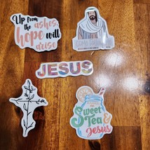 Jesus Stickers Lot of 5 - Love Religion Christ Faith Christian Lot K - £6.95 GBP