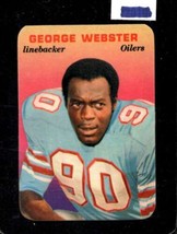 1970 Topps Super Glossy #26 George Webster Exmt Oilers *X44259 - £6.25 GBP