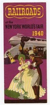 Railroads at the New York World&#39;s Fair Brochure 1940 Fair Map &amp; More  - £13.99 GBP