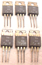 6 NOS RCA&#39;s TIP31A  Power Transistor TO-220 NPN 60V 3A - $7.87