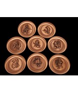 1979 THE CHILDREN OF NORMAN ROCKWELL COPPER PLATES  SET OF 8 - $114.12 CAD
