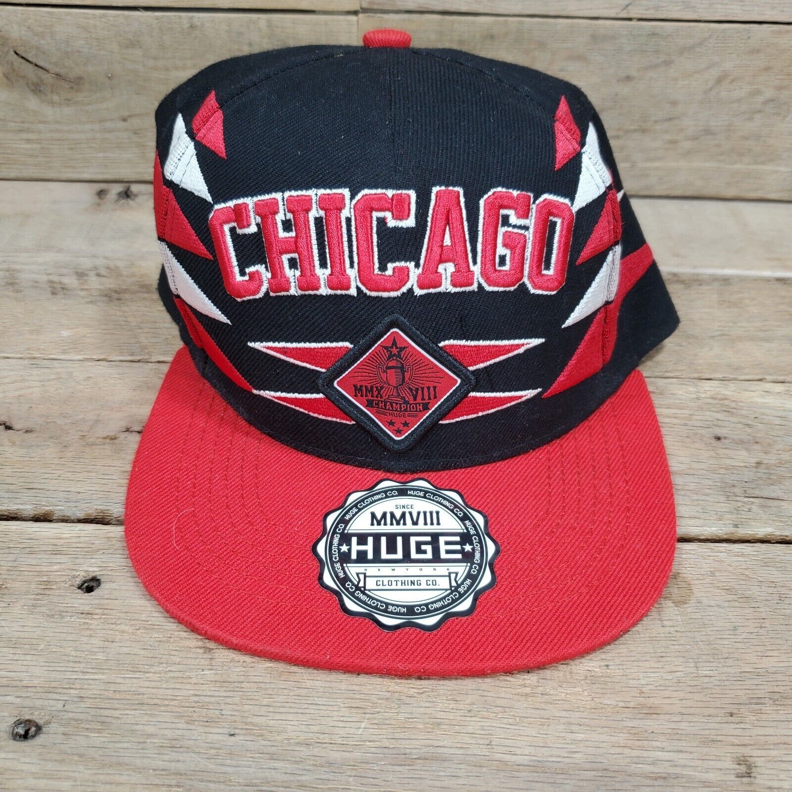Huge Clothing CO  CHICAGO MMXVIII Champion Snapback Cap Hat - $14.80