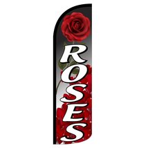 NEOPlex&quot;Roses&quot; 12-Foot WINDLESS Swooper Feather Flag (Flag Only) - £23.88 GBP
