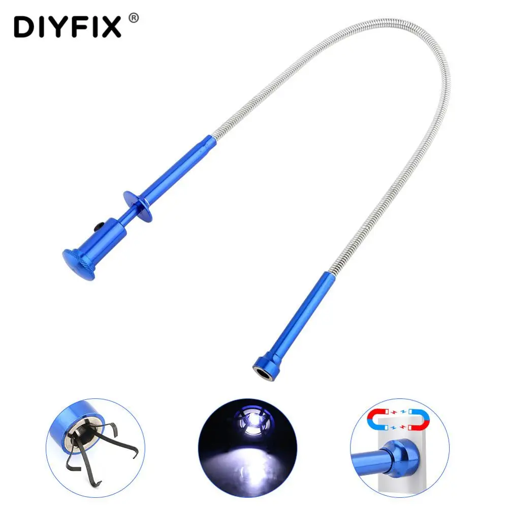 Flexible 4-Claw Long Reacher With LDE Lamp Retractable Powerful  Rod Gri... - $64.59