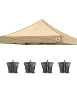Abccanopy Replacement Canopy Top For Pop Up Canopy Tent (10X10, Beige) - €95,68 EUR