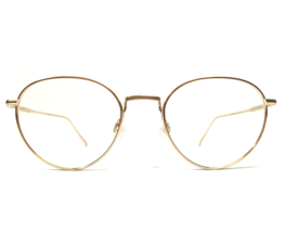Warby Parker Eyeglasses Frames EZRA M 2403 Gold Round Full Rim 51-20-145 - £58.68 GBP