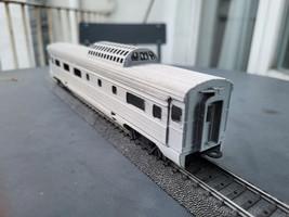 USA Amtrack Streamliner Vista Dome Car HO Scale DIY Plastic Train Car Silver - £32.95 GBP