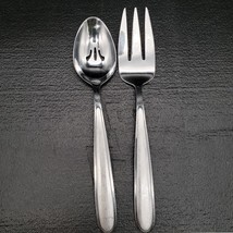 Oneida Peninsula Castle Jordan Laura Stainless Cold Meat Fork And Slotted Spoon - $12.86