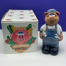 Mcswine Pig figurine chalkware sculpture state box Flambro Shade Tree Me... - £31.12 GBP