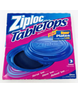 Ziploc Tabletops Dinner Plates Plastic Serve Store Reheat (ONE SET MISSING) - $433.30 MXN