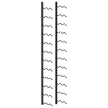  Wall-mounted Wine Rack for 24 Bottles Black Iron - $123.49
