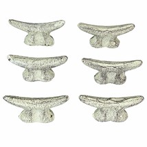 2.5 In Cast Iron Nautical Cleat Drawer Pulls Decorative Cabinet Knobs Set of 6 - £32.16 GBP