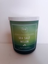 DW Home SEA SALT MELON Scented Large 15.3 oz. 2 Wick Candle 56 Hour Burn... - $24.74