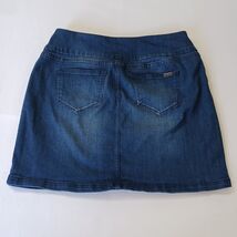 S.C. & Co. Denim Skort Women's Medium Cotton Blend Pull-On Stretch Mini Skirt image 2