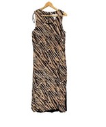 Vintage Sheri Martin Size 12 Dress Shift Sleeveless Side Slits Geometric... - $585.46 MXN