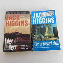 Lot of 2 Jack Higgins Paperback The Graveyard Shift 2002 Edge of Danger 2002 - £4.67 GBP