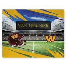 Official NFL Washington Commanders Personalized 62&quot; x 84&quot; Washable Rug - £149.49 GBP