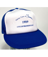 Citicorp Diners Club Hat-Blue-Mesh-Snapback-Rope Bill-Taking Care of Fun... - $28.96 CAD