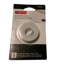 Delta Non-Slip Tread Strips Extra Traction Slippery Surface Bath Tub Shower NOS - £13.14 GBP