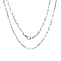 2.5mm Figaro Link Chain Necklace Lobster Clasp N60 - £2.79 GBP