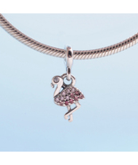 2020 Me Collection 925 Sterling Silver MY Pink Flamingo MICRO Mini Dangl... - £6.21 GBP