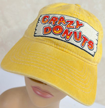 Crazy Donuts Gulf Shores Alabama Yellow Adjustable Baseball Cap Hat Sassy Bass - £11.32 GBP
