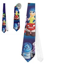Necktie Inside Out Disgust Fear Sadness Anger Joy Halloween Cosplay - £20.29 GBP