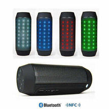 Bluetooth NFC Rainbow LED Lights and Music Speaker with FM Radio - $80.47