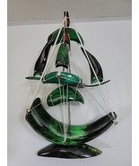 Cow Bull Horn Pirate Ship Sailing Boat Model  Nautical Ocean Vintage Carved - $37.95