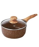 Pioneer Woman ~ BROWN Speckle ~ 2 Quart Saucepan w/Lid ~ Nonstick Coating - €42,62 EUR