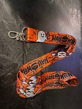 Monster  LANYARD black Orange halloween punk gothic neck key strap Keychain - £5.53 GBP