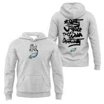 New Eagles Be a Change Maker Gray Hoodie Inspire Change - Philadelphia - £72.39 GBP