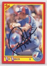 Rex Hudler Signed Autographed 1990 Score Card - $9.98